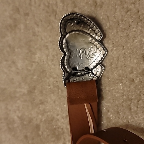 3 Of Hearts Belt Buckle and Belt - Picture 3 of 3